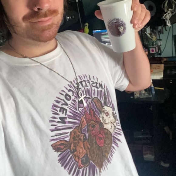 Help Rescue Animals!🐈‍⬛💜 MisfitsCoven Logo Unisex T-Shirts🔮🐾Inclusive Sizing - Picture 7 of 11